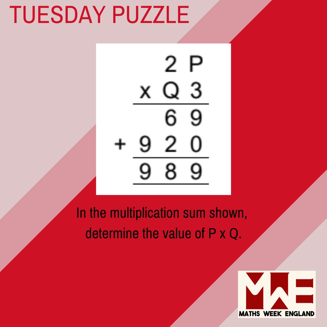 🌟🎉It's Day 2 🎉🌟 Here is the latest puzzle, but there is so much more 🌈✨ Explore a treasure trove of puzzles, videos, and resources waiting for you on our website: mathsweekengland.co.uk. Let’s make maths magical together! 💫 #MWE24 #ITeachMaths #MathsToday #MathsChat #KS3