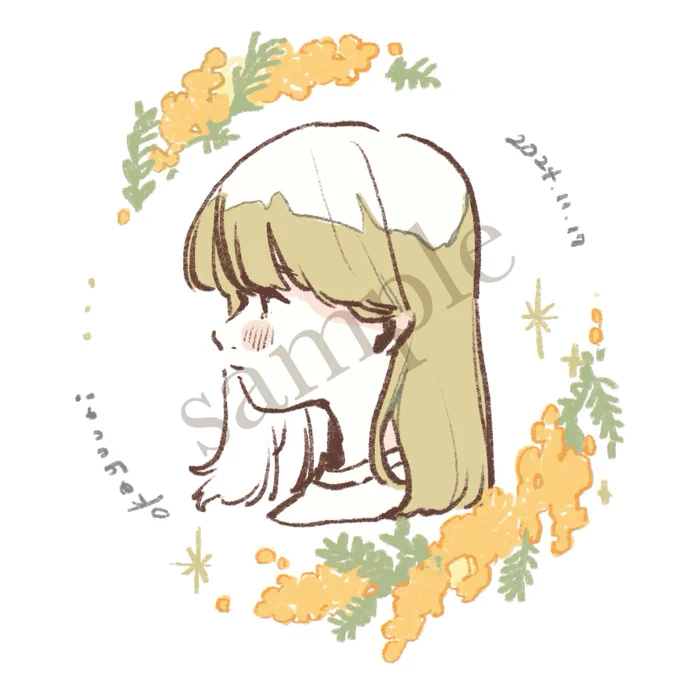 デザフェスSUZURIさんブースでにがおえオーダーを受注させていただきます。なんと!完成したイラストを使ってSUZURIで自由にアイテムを作れます選べるお花フレームデザイン¥3000土曜7名、日曜8名の数量限定。SUZURIの新機能「タクラミ」を使い、後日データお渡し。 