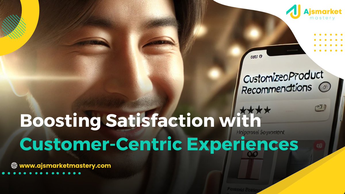 ajsmktmastery's tweet photo. Boosting Satisfaction with Customer-Centric Experiences

https://t.co/Jb76zG4Mj1

#CustomerExperience #Personalization #CustomerSatisfaction #Conversions #Marketing #CustomerJourney #BusinessGrowth #TargetAudience #CustomerEngagement #AjsMarketMastery https://t.co/5hxxm8lPcV