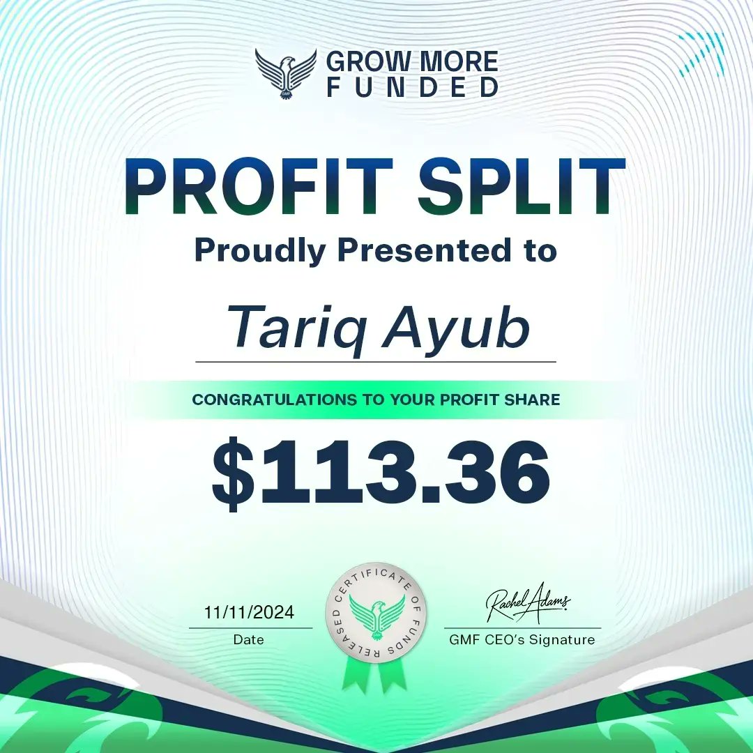 Growmorefunded's tweet photo. 🎉 Earn what you deserve! 💰 Payouts are here, and the next one could be yours. 💼 🎉

🦅 THE 2 EAGLES 🦅
-  Tariq Ayub
-  Saqib Khan

Follow Us on Social Media for updates and tips
.
.
.
#SuccessfulPayouts #GMFCompany #payouts #TradeWithConfidence https://t.co/r9QiXAmfz9