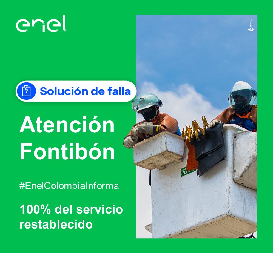 Servicio Enel Colombia tweet media