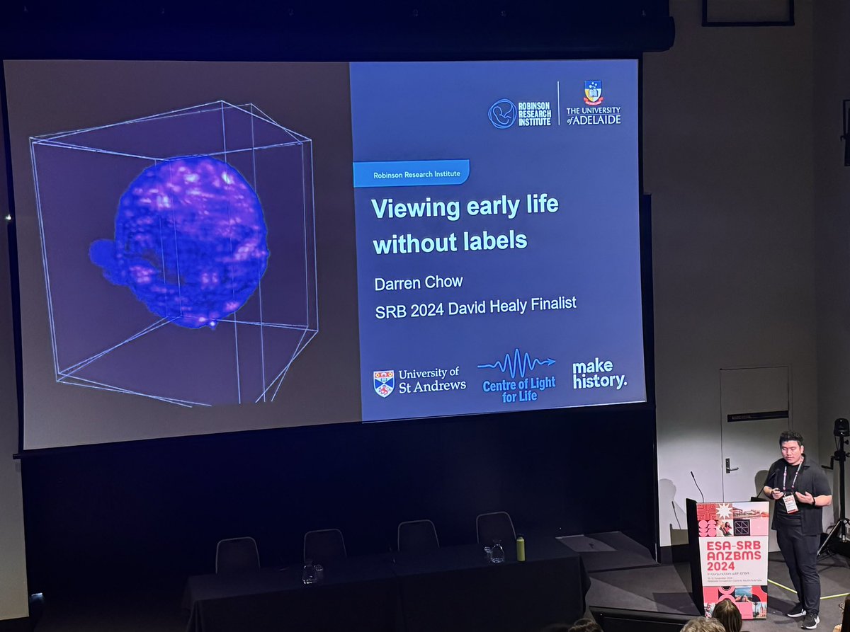 Repro_Success's tweet image. 🌟Outstanding talk by Darren Chow (@Darren_Repro) at the SRB David Healy New Investigator Award Session!
All around amazing work presented in this session by the new investigators, good luck to all the finalists! 👏
#ESASRBANZBMS2024 @ESASRB @RobsInstitute @CentreLightLife