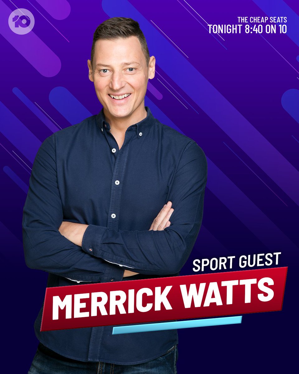 cheapseatsau's tweet image. TV &amp;amp; Radio favourite @MerrickWatts joins us to take us through a big week in sport 🏀
#CheapSeatsAU TONIGHT 8:40pm after #TaskmasterAU on 10 and 10 play 📺