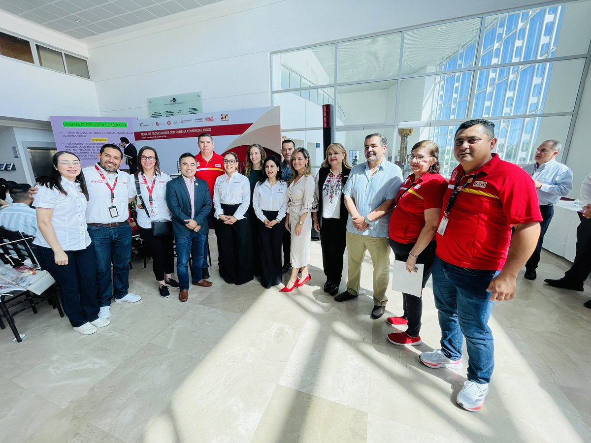Asistimos al acto inaugural del evento Feria de Proveedores con la Cadena Comercial OXXO 2024 en coordinación con la Secretaría de Economía de #Tamaulipas.