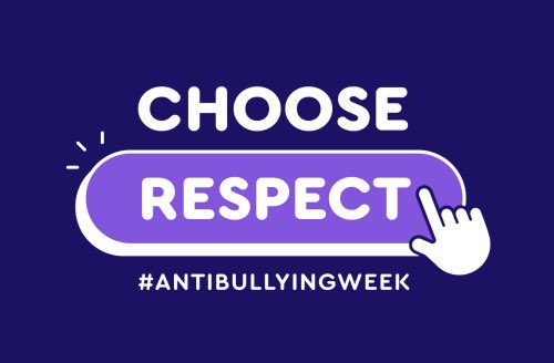 It is Anti-Bullying week and we want to promote respect for others. Respect is a school value at <a href="/IrvineRoyalAcad/">Irvine Royal Academy</a> and we would love to see our young people accepting the differences in each other, respecting what makes us all unique and not accepting bullying because of them #ABW