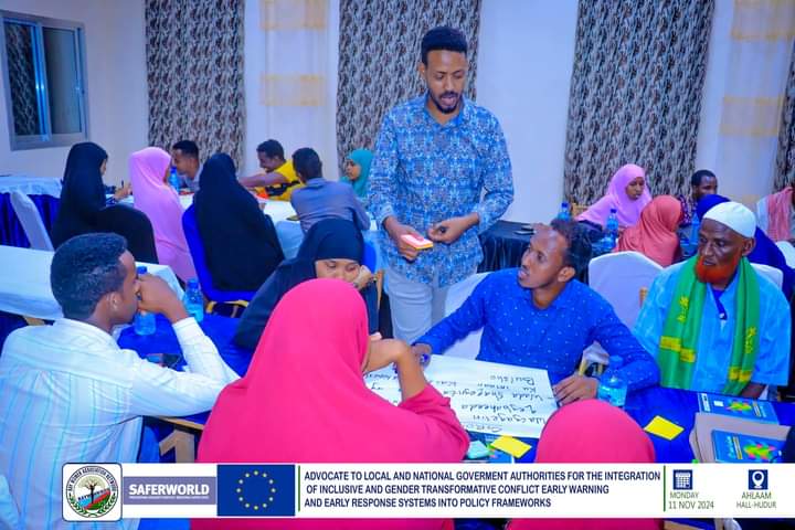 Baywan_network's tweet photo. Today, the Bay Women Association Network hosted an inspiring event at Ahlam Hall, #Hudur Bakol, uniting local leaders, EWER champions, elders, women, youth, and civil society. 
 #PeaceBuilding #InclusivePolicies #EWER #GenderEquality #SaferCommunities #EUfunded #saferworld https://t.co/eE2b6Ux8d6