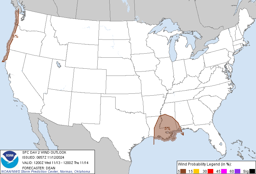 LimWeather's tweet photo. D2 #MarginalRisk in #PNW,S US esp #NewOrleans,#BatonRouge,#Metairie,#Lafayette,#MobileAL,#Prichard,#Saraland,#JacksonMS,#Biloxi,#Gulfport,#Hattiesburg,#Eureka
2%#Tornado/5%#Wind/<5%#Hail risk
#Wxtwitter #Wxx #SPC #Severewx #DixieAlley #LAwx #MSwx #ALwx #ARwx #CAwx #ORwx #WAwx https://t.co/nqK7kNIXH4