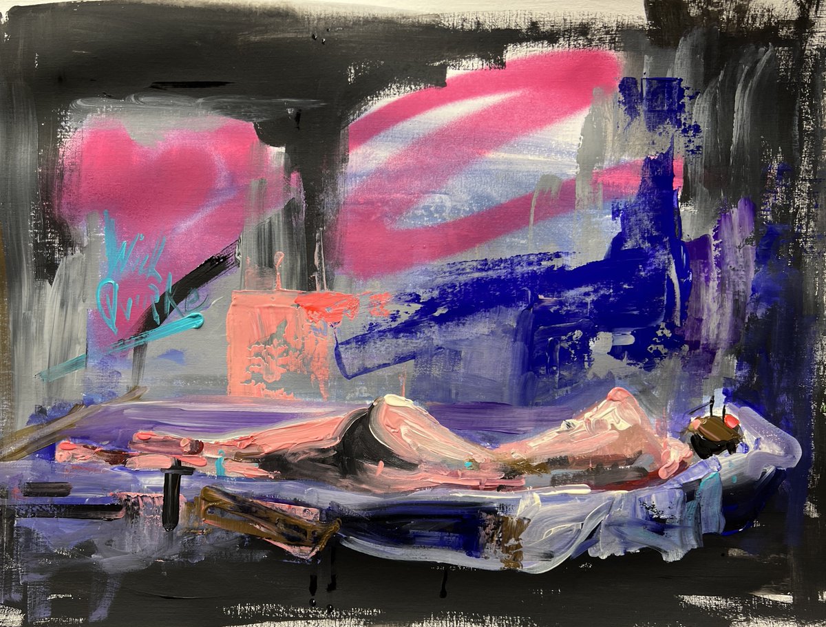 Acrylic sketch. “Graffiti sleeper”
Felt like painting something different.