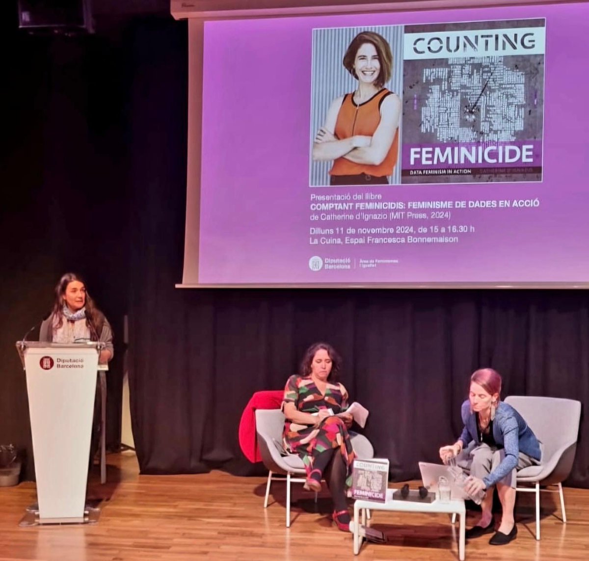Feminismes i Igualtat (@igualtatdiba) on Twitter photo "Des de l’<a href="/IgualtatDiba/">Feminismes i Igualtat</a> treballem per establir aliances perquè només amb el compromís de totes i tots podrem construir un futur més just, equitatiu i lliure de desigualtats" <a href="/raquel_albiol/">Raquel Albiol</a>
Presentació #CountingFeminicide <a href="/kanarinka/">Catherine D'Ignazio @kanarinka.bsky.social</a> #DataFeminism #EFrancescaBonnemaison
<a href="/MITdusp/">MIT Urban Planning @mitdusp.bsky.social</a> "Des de l’<a href="/IgualtatDiba/">Feminismes i Igualtat</a> treballem per establir aliances perquè només amb el compromís de totes i tots podrem construir un futur més just, equitatiu i lliure de desigualtats" <a href="/raquel_albiol/">Raquel Albiol</a>
Presentació #CountingFeminicide <a href="/kanarinka/">Catherine D'Ignazio @kanarinka.bsky.social</a> #DataFeminism #EFrancescaBonnemaison
<a href="/MITdusp/">MIT Urban Planning @mitdusp.bsky.social</a>