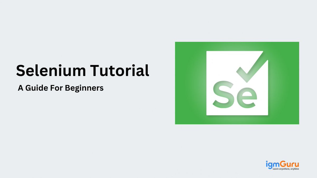 igmguru's tweet image. 💁Why Learn Selenium? Here’s a Simple Guide to Automation Testing for Beginners

↪️igmguru.com/blog/selenium-…

#selenium #SELENIUMTUTORIAL #seleniumwithjava #igmguru #seleniumautomation #SeleniumTraining #seleniumtesting #seleniumwebdriver #SeleniumCourse #SeleniumTraining