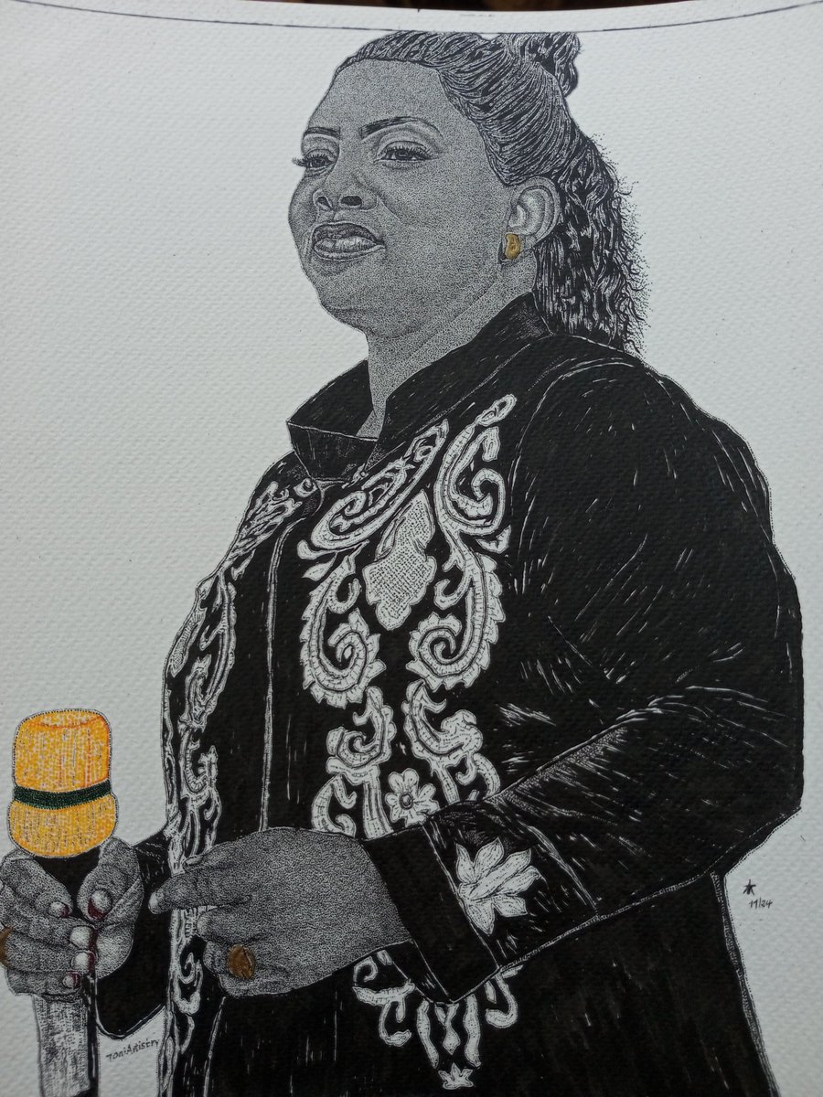ToniArtistry's tweet photo. Dot drawing of @ShushoChristina 
Shusha nyavu😃 ...!
ZOOM in for DEETS.

#art #dotdrawing #stippling #ink #artmarket #artmoot #artistic #ToniArtistry
#NyegeNyege2024  Khaligraph Jones https://t.co/PjBwj9XCrB