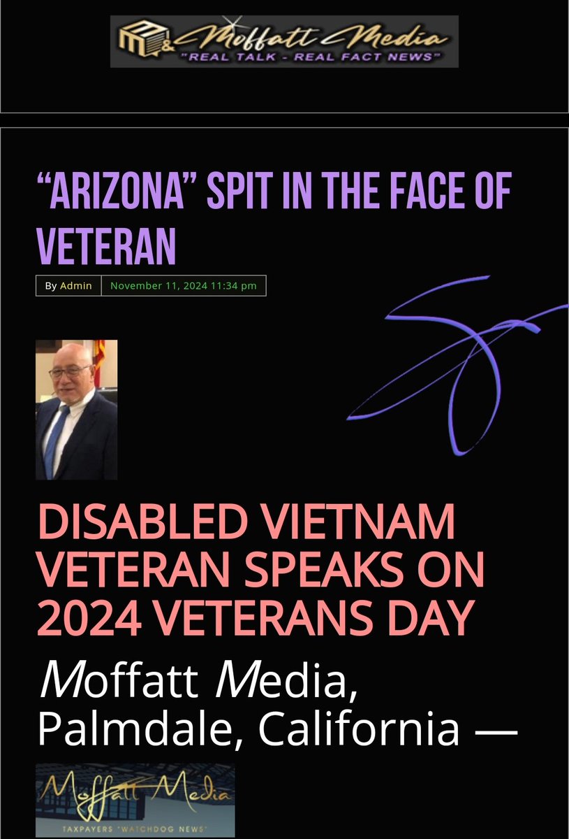 star_moffatt's tweet photo. State of Arizona - Spit in the face of "Disabled Vietnam Veteran" ...
https://t.co/ZVbsZfA04T https://t.co/KrF0xgPZ5p