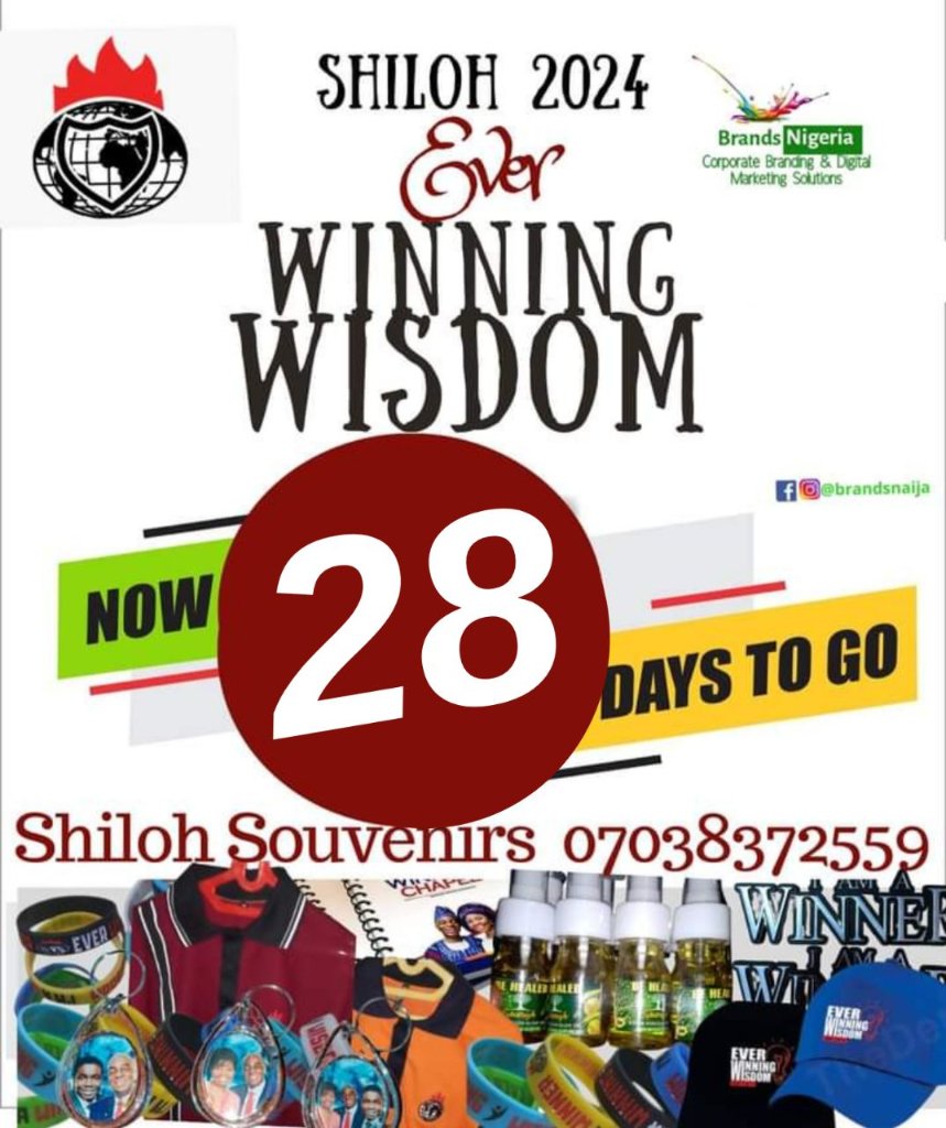 ChurchDigest's tweet image. 28days to go!
Don’t come to Shiloh 2024 alone without your friends and family members.
Prayerfully make a list of your expectations for Shiloh 2024.
#Everwinningwisdom
#Shiloh2024 #winnerschapel #trending #Amen #ChurchDigest