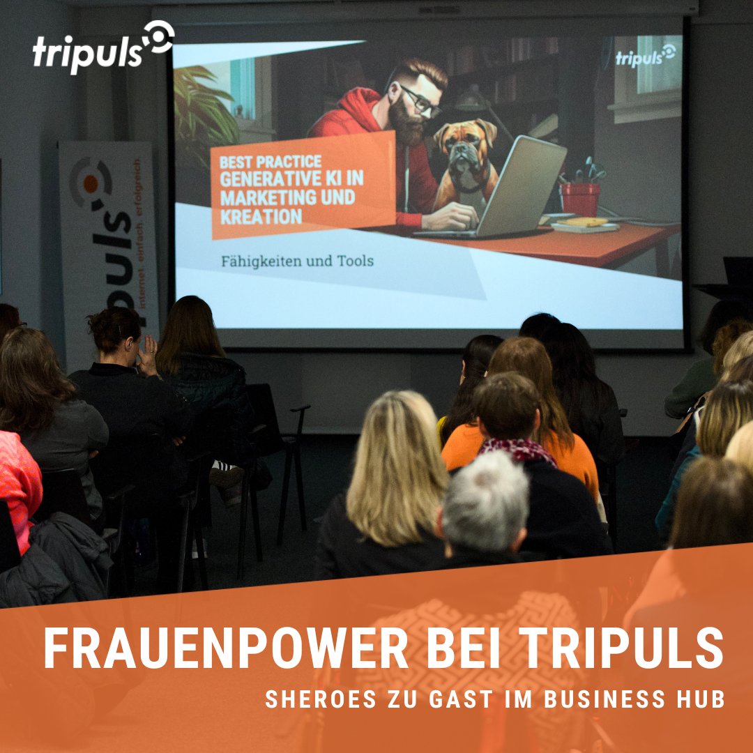 tripuls's tweet photo. Mit einem inspirierenden Vortrag zum Thema »Generative Künstliche Intelligenz in Marketing und Kreation: KI-Booster für Ihre Kommunikation« durfte tripuls Gastgeber sein. Wir danken allen Sheroes fürs Kommen, es war ein toller Abend! Gerne wieder!!
#Sheroes #womenempowerment https://t.co/8r4hMHF1ct