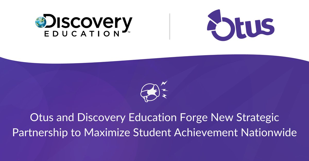 🚀Exciting news! Otus and <a href="/DiscoveryEd/">Discovery Education</a>  are teaming up to bring you cutting-edge teaching solutions and data analytics! 📊Unlock the power of your school's data to personalize learning and enhance student success. Learn more #K12 #edtech hubs.li/Q02XTBpH0