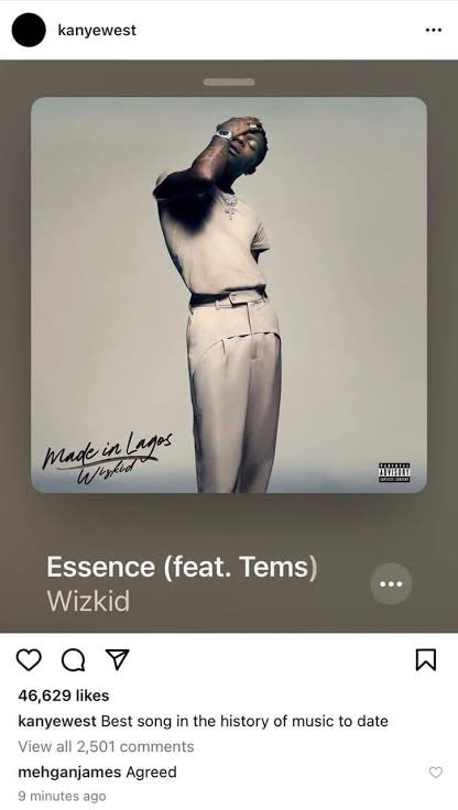 Tufab's tweet image. Anytime they wanna argue with you, just remind them a musical genius with 24 Grammies and over 70 nominations, said this. 

Surulere guy made the best song in the history of music. Respect. 🫡