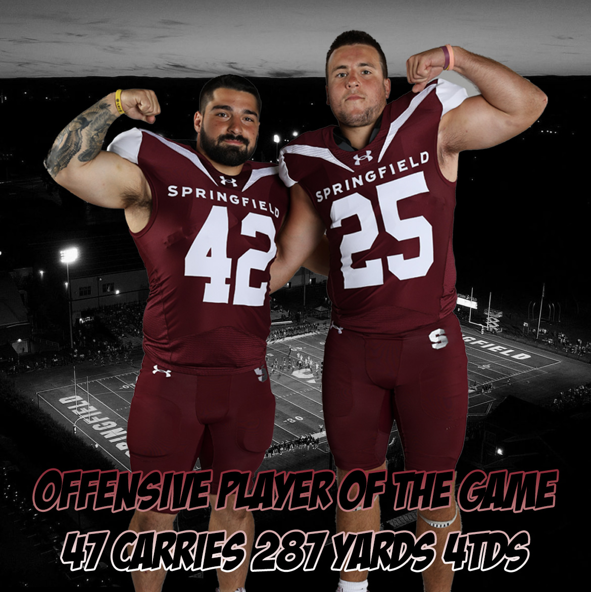_SCFootball's tweet photo. Incredible team win down on Strong Island‼️ Put together 60 minutes of Springfield College Football. These men lead the way with their physicality and toughness in all 3 phases‼️🔻#LTBR https://t.co/Uwggt7FFXy