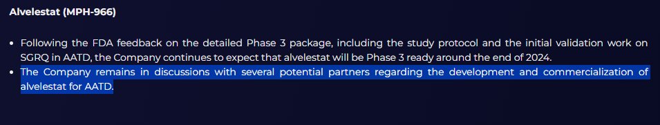 doepke_michel's tweet image. $MREO ongoing discussions. #Alvelestat #AATD