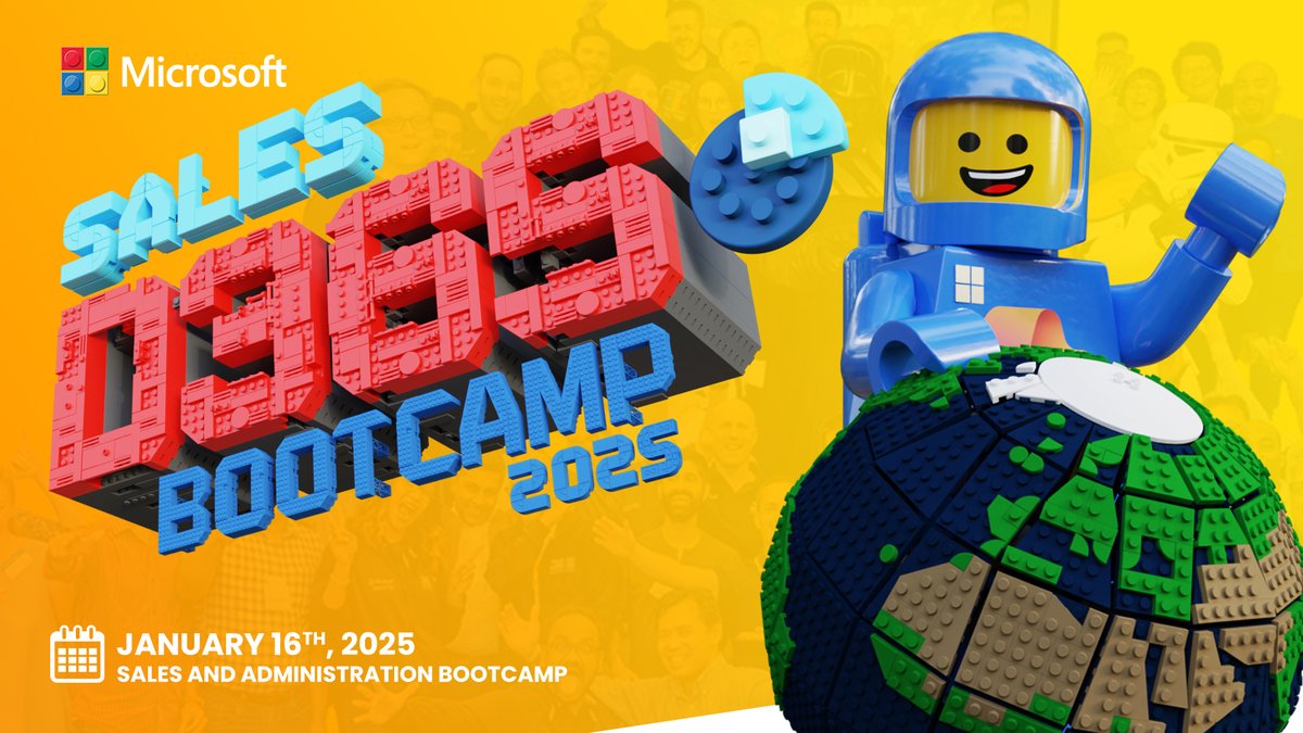 📢 Call for speakers now open for the Global #Dynamics365 #Sales #CRM Bootcamp in collaboration with Microsoft Learn #MVPBuzz #MCTBuzz👉 sessionize.com/global-dynamic…
16th Jan D365 #Sales &amp; Administration 
23rd Jan #CustomerService #ContactCentre 
30th Jan #CustomerInsights #Marketing