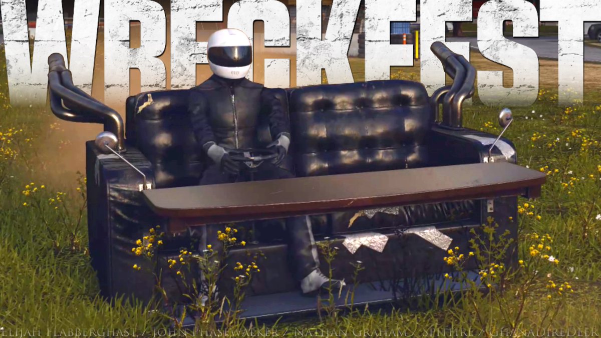 TheSkollvaldr's tweet photo. Sofa King - Wreckfest
https://t.co/FxjJjvEMyB
#Wreckfest #Bugbear #Demolition #Gaming #Youtube #Car #Derby #Banger #ExpertAI #noHud #SuperVette #Tournament #Sofa #SofaCar #EdChina
https://t.co/CE6ykB5Jd2
@Wreckfestgame @wreckfestfc https://t.co/wHNzKslN0A