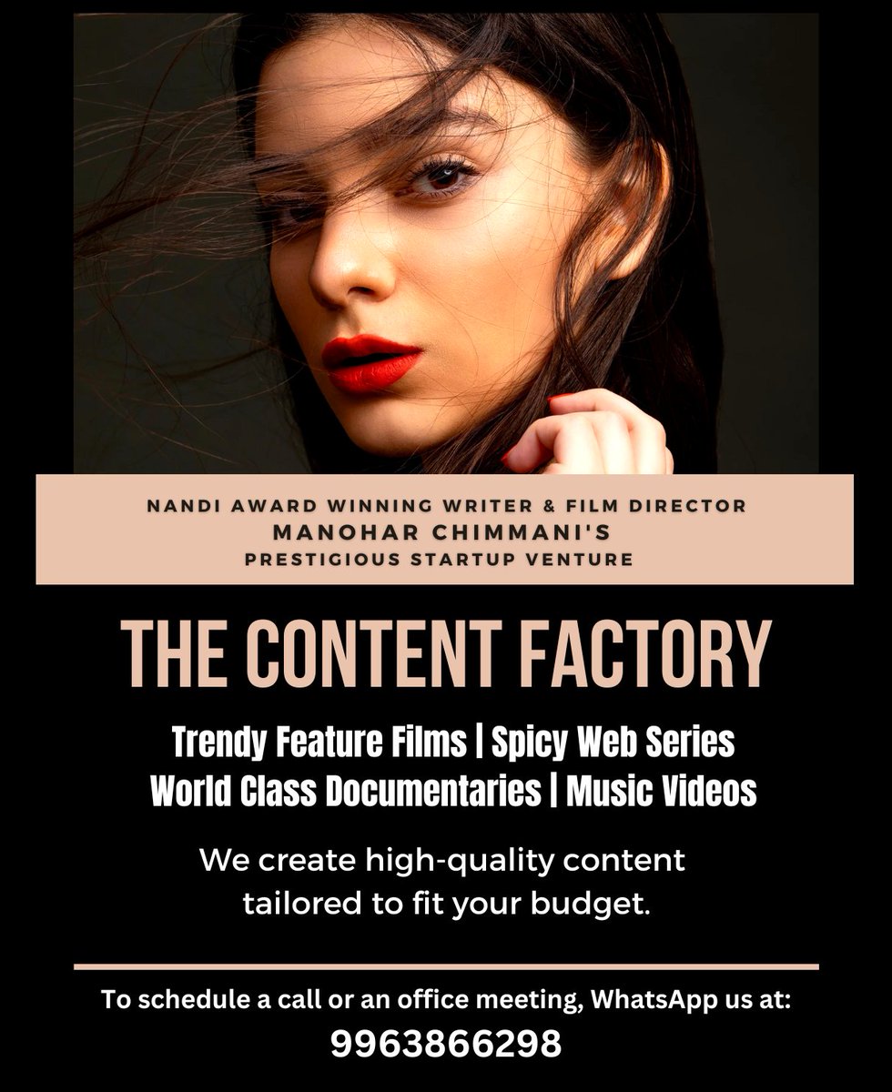 MChimmani's tweet image. #Yo #ProductionHouse #ContentFactory 
@JithendarLahari @pradeep_cm