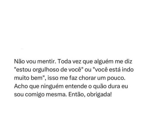Obrigada! Mesmo!