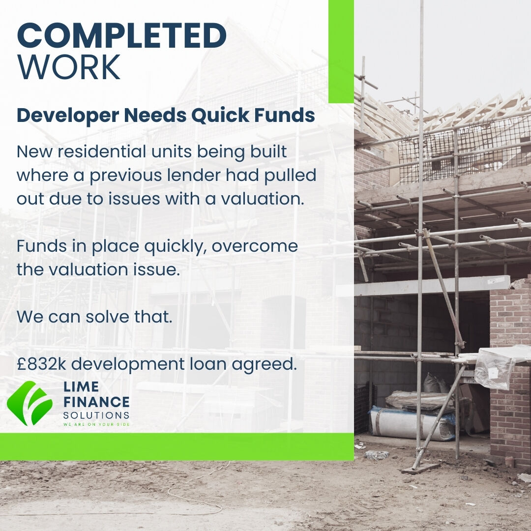 A property developer had a project where work had begun but stalled due to a prior lender pulling out of financing due to issues with a valuation. We stepped in, using a lender with an in-house surveyor to work around the challenges. Really pleased to see this one complete.

#pro