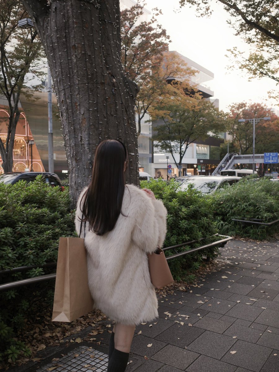 ファーコートはORGUEです！！びっくりするほど軽いのにあたたかいの！！！