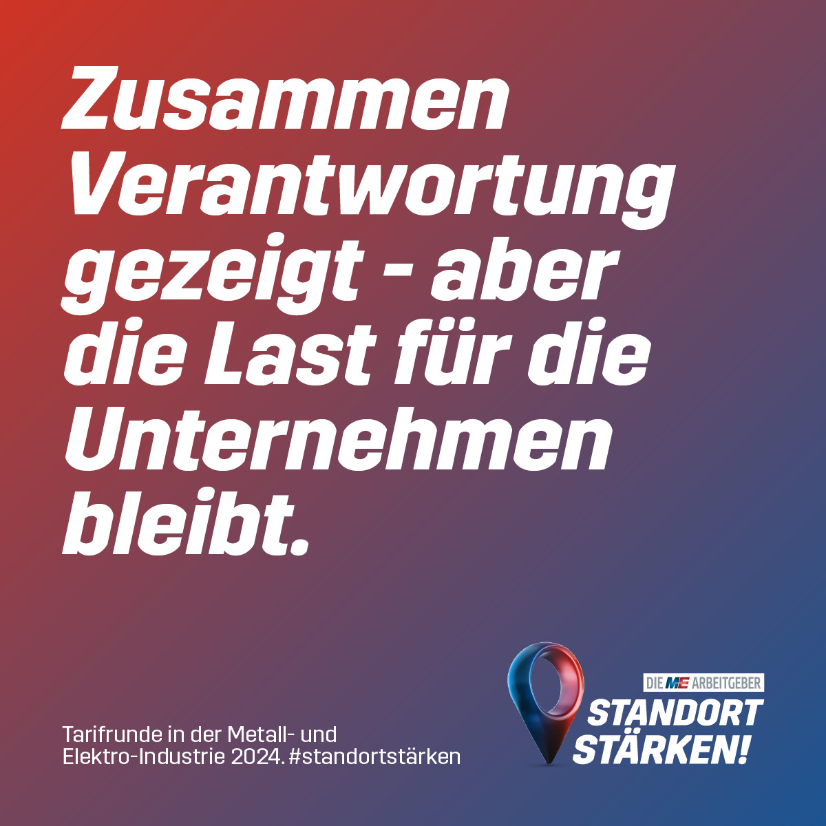 Angesichts der desolaten Gesamtlage unserer Betriebe geht der #Tarifabschluss an die Grenze der Belastbarkeit. Aber unsere Unternehmen haben jetzt bis Ende 2026 Planungssicherheit, das allein ist schon ein Wert in diesen unruhigen Zeiten.
#standortstaerken #MEIndustrie
