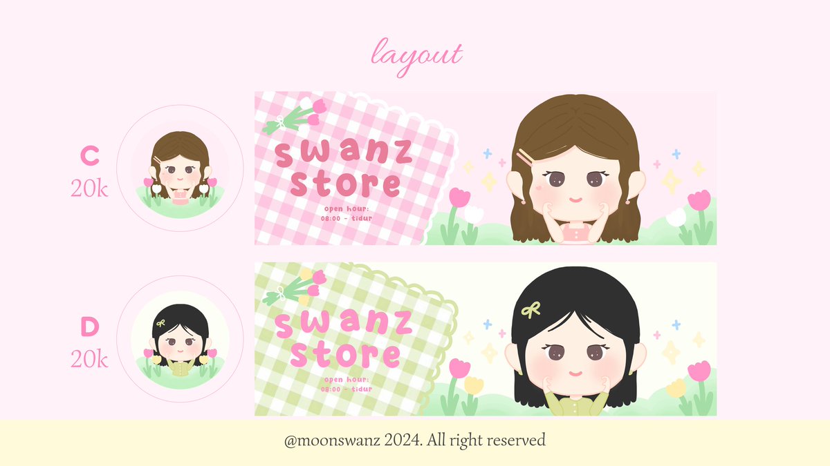 moonswanz's tweet image. HELP RT THANK U🥨

[LAYOUT SALE]
Hii karena kemaren aku tambah usia, aku mau sale layout rs inii, yuu yg mau dm aja atau wa
Price : 18k
Bundle : 23k
#zonauang
