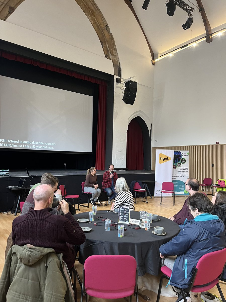 Nesaf, mae Tafsila Khan @BlindspotTC a Taking Flight ac Alastair Sill @WordofMouth74. Bydd Tafsila yn siarad am Sain Disgrifio o lleoliadau ei phrofiad Beth yw’r heriau, ble mae’r cyfleoedd, beth mae wedi’i ddysgu hyd yma.  #Hynt24