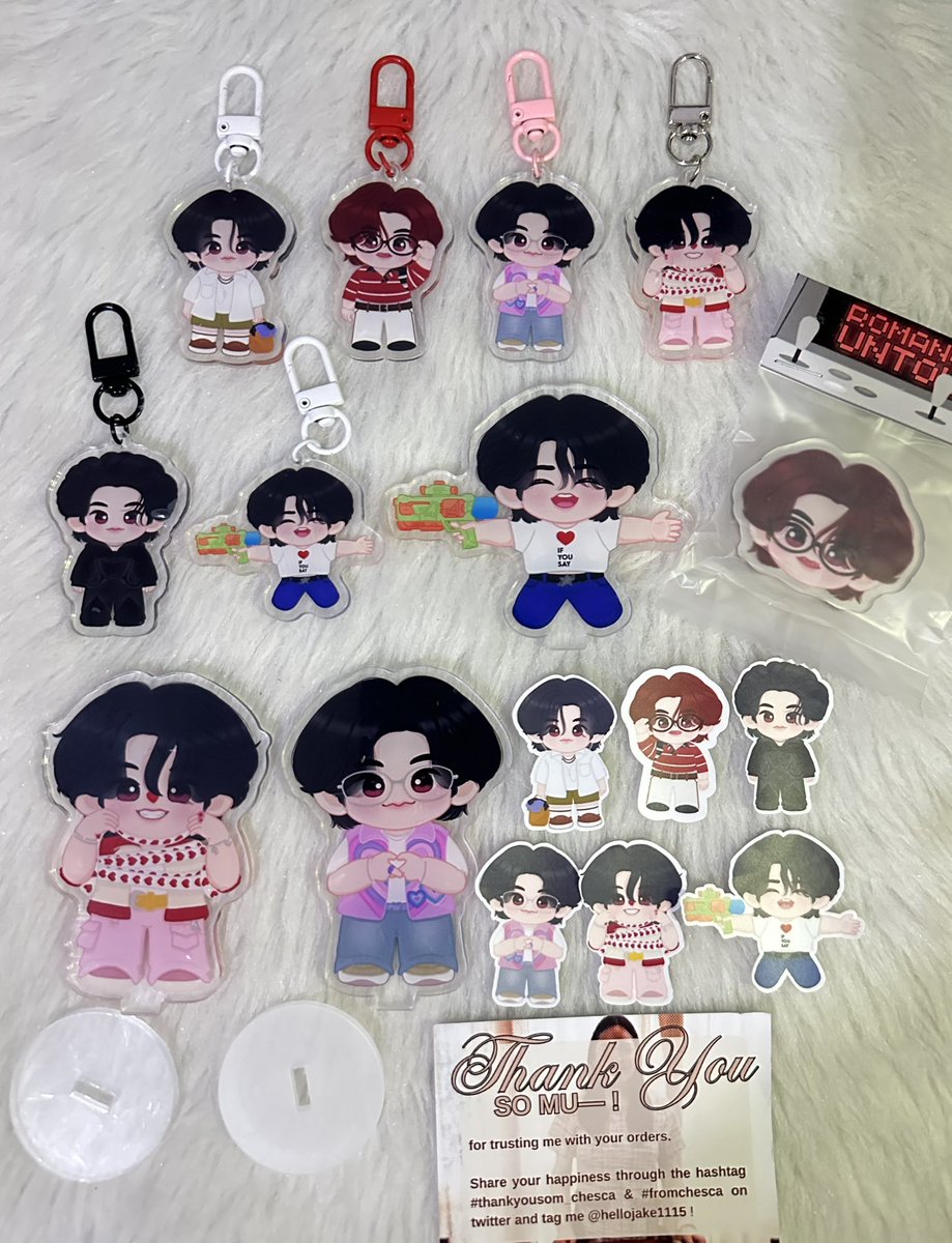 jmnikeu's tweet photo. happy mail from @hellojake1115 💌
hello! these jake cute keyrings & standees arrived safely!🥹 thank you so much for the smooth and hassle-free transaction! naka smile lang ako habang nag uunbox chz super pretty & cute talaga till next time!💖
#thankyousom_chesca #fromchesca https://t.co/bYvzrn2QkX