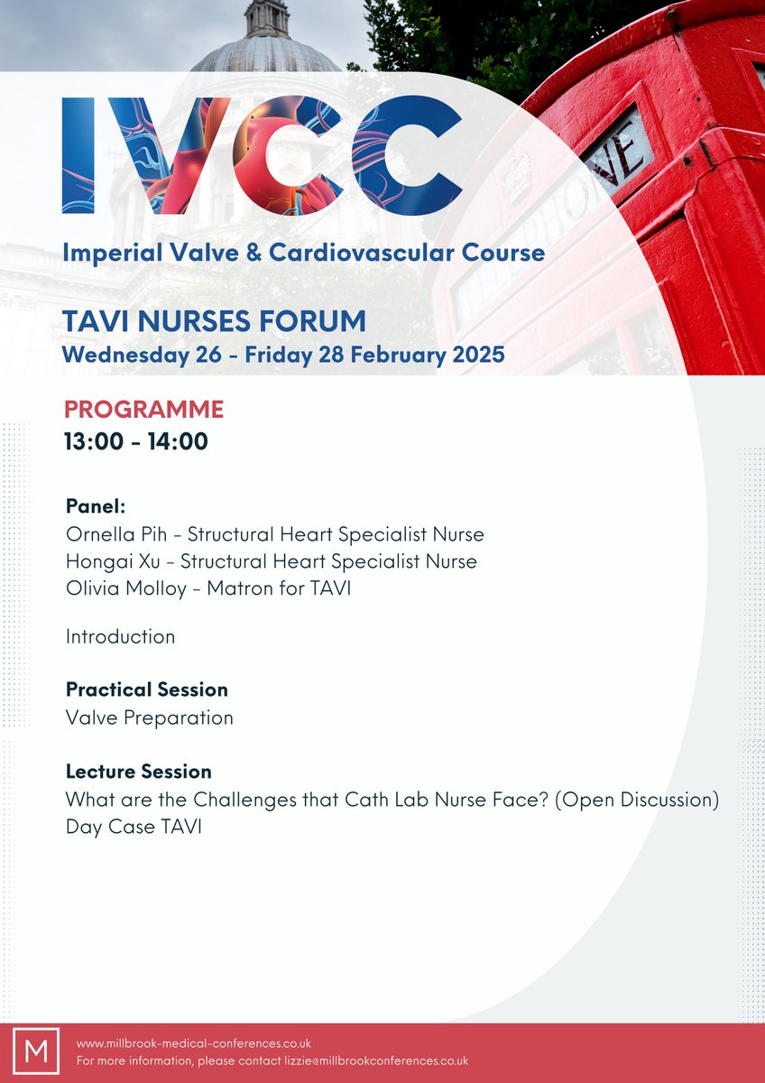 Alongside the themed days at <a href="/Imperial_IVCC/">IVCC</a>, IVCC is excited to offer optional parallel and breakout sessions—available at no extra cost for those who wish to attend! Options include:

🔹TAVI Nurses Forum
🔹CT Imaging
🔹Echo Imaging
🔹Hands-On Simulator Training
 ...and much