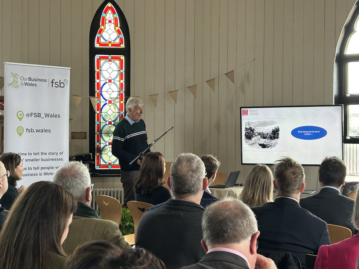 FSB_Wales's tweet photo. @devbankwales @NorwegianChurch @PaulDaviesPembs Professor Max Munday from @cardiffbusiness setting out the challenge of Wales’ productivity gap and the importance of addressing this issue for the future of the Welsh economy

Gosod cyd-destun her cynhyrchiant
Cymru a’i bwysigrwydd i ddyfodol economi Cymru https://t.co/t9huKIiMP4