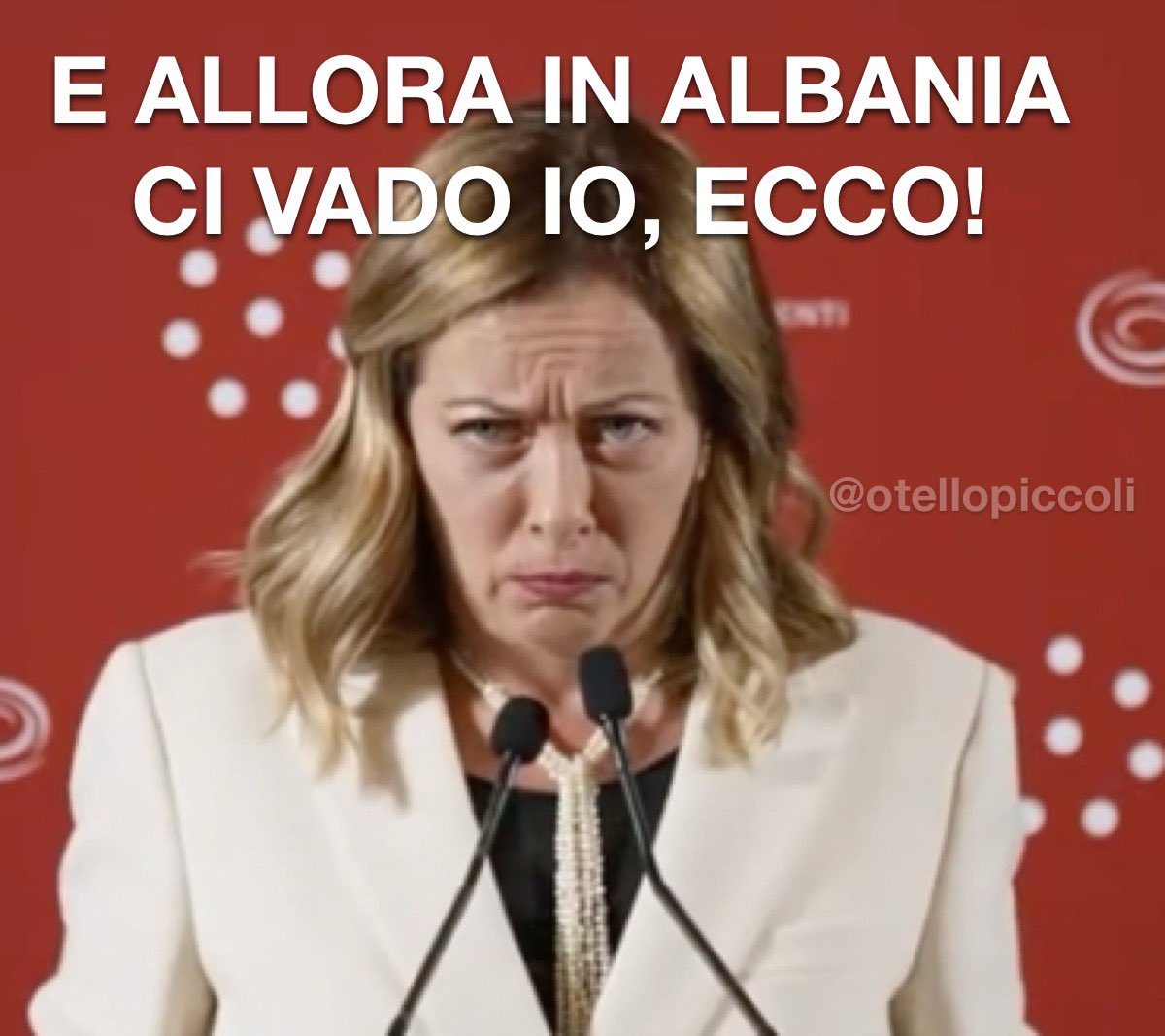 otellopiccoli's tweet photo. Alla fine trovò la soluzione…
#meloni #migranti #albania #salvini https://t.co/nRGAadVbOU