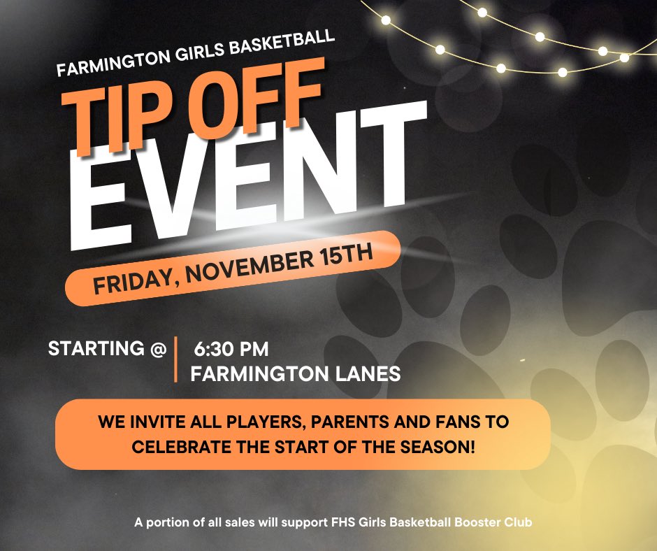 FHS Girls Basketball (@fhs_gbball) on Twitter photo Fun events this week as we start a new season! Tomorrow we celebrate <a href="/magi_bjornson/">magi bjornson</a> and Friday team 🎳
Family and friends are welcome to join Friday…come support FHS GBB! 🏀🐅 Fun events this week as we start a new season! Tomorrow we celebrate <a href="/magi_bjornson/">magi bjornson</a> and Friday team 🎳
Family and friends are welcome to join Friday…come support FHS GBB! 🏀🐅