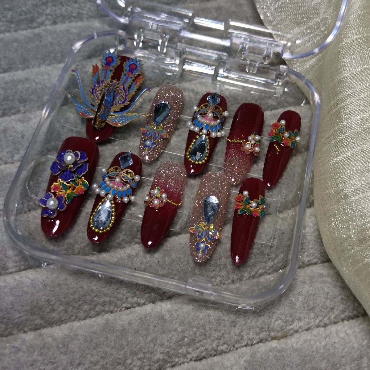 PreeOn19711's tweet image. Red Chinese Phoenix Crown and Bridal Cap Press on Nai
#artificialnails #nailart #Fantasy #FrenchNails #coffinnails #OmbreNails #InstagramFashion #StyleInspiration #nailsinspiration #nailcolor #coffinnails #coffinnailshape #ballerinanails #weedingnail #designnail #customizenail