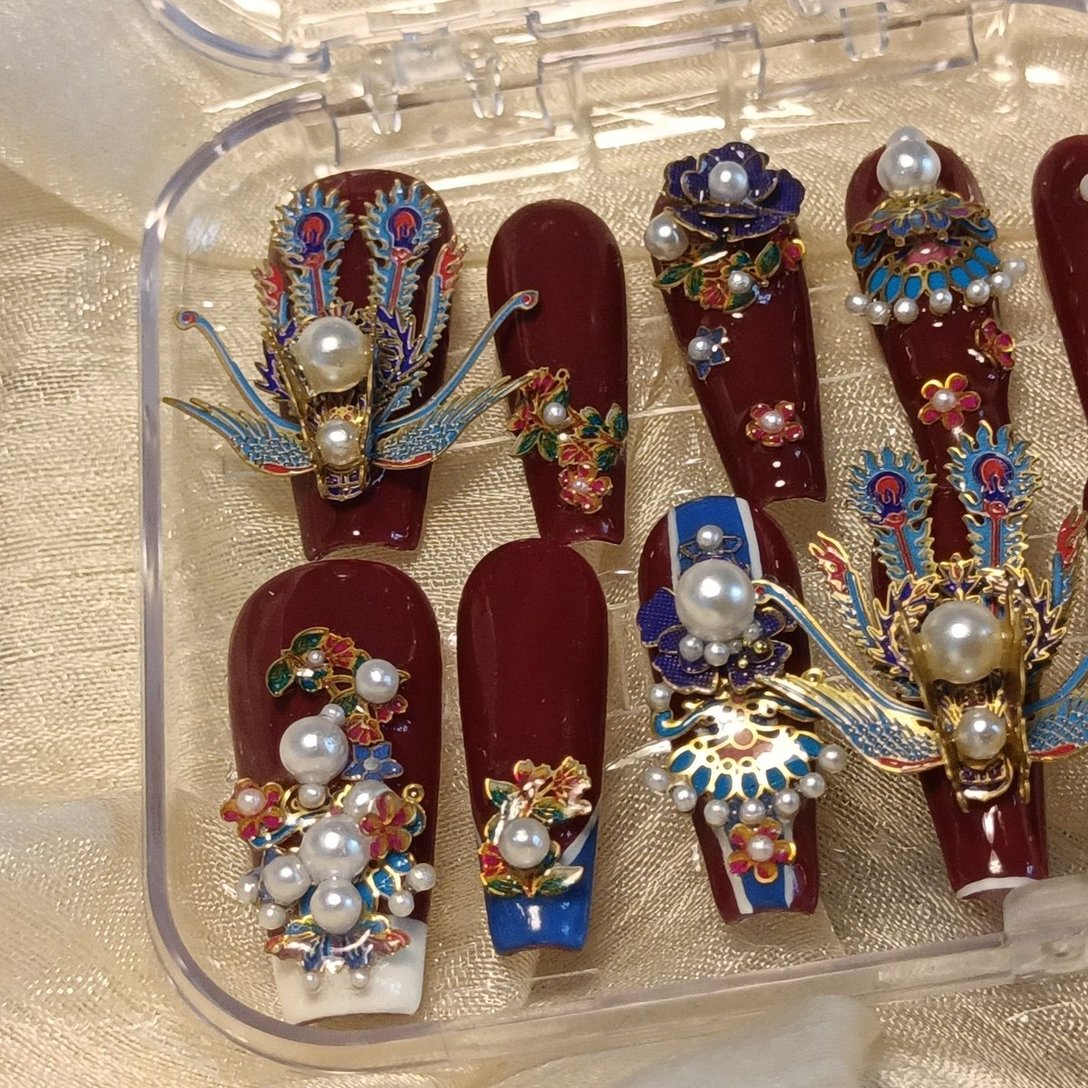 PreeOn19711's tweet image. Red Chinese Phoenix Crown and Bridal Cap Press on Nai
#artificialnails #nailart #Fantasy #FrenchNails #coffinnails #OmbreNails #InstagramFashion #StyleInspiration #nailsinspiration #nailcolor #coffinnails #coffinnailshape #ballerinanails #weedingnail #designnail #customizenail