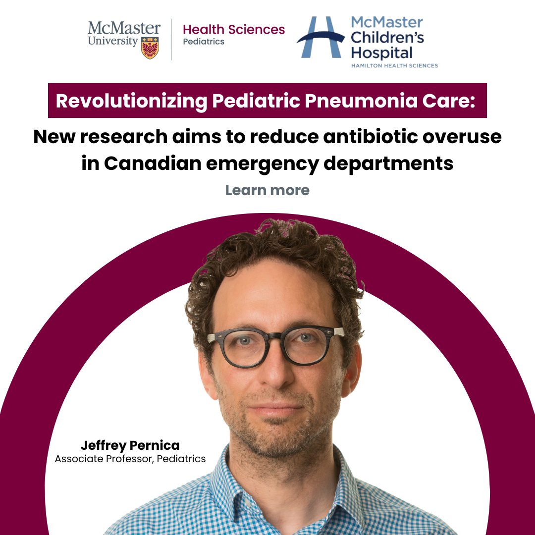 McMaster University Department of Pediatrics (@macupediatrics) on Twitter photo It’s #WorldPneumoniaDay.
<a href="/MacUPediatrics/">McMaster University Department of Pediatrics</a>’ infectious diseases expert Jeffrey Pernica (<a href="/JeffPernica/">Jeffrey Pernica</a>) is leading a clinical research trial to improve pediatric pneumonia care—helping kids recover quickly while avoiding unnecessary treatments.
Learn more ⬇️
pediatrics.healthsci.mcmaster.ca/revolutionizin… It’s #WorldPneumoniaDay.
<a href="/MacUPediatrics/">McMaster University Department of Pediatrics</a>’ infectious diseases expert Jeffrey Pernica (<a href="/JeffPernica/">Jeffrey Pernica</a>) is leading a clinical research trial to improve pediatric pneumonia care—helping kids recover quickly while avoiding unnecessary treatments.
Learn more ⬇️
pediatrics.healthsci.mcmaster.ca/revolutionizin…