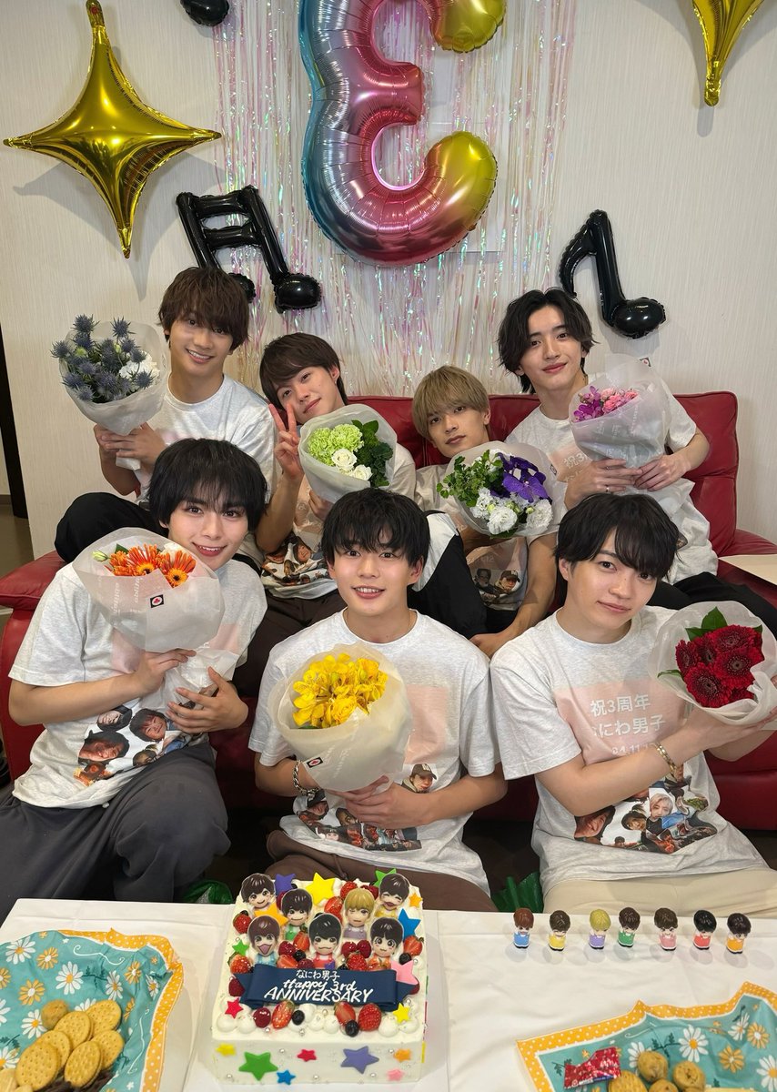 osushi_pudding's tweet photo. なにわ男子👦🏻👦🏻👦🏻👦🏻👦🏻👦🏻👦🏻
Happy 3rd ANNIVERSARY🧁🧁🧁 https://t.co/FyLdUqL5nJ