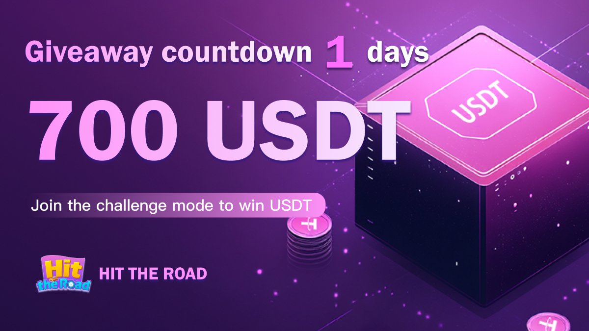 ⏳ 1 DAY LEFT!

🎉 Tomorrow, we’ll be announcing the winners of our epic event!

🎁 The moment of truth is almost here—could your name be on the list?

📅 Announcement time: Tomorrow

🔔 Stay tuned, your lucky moment might be just around the corner!
#TON #BLUM #HITTHEROAD