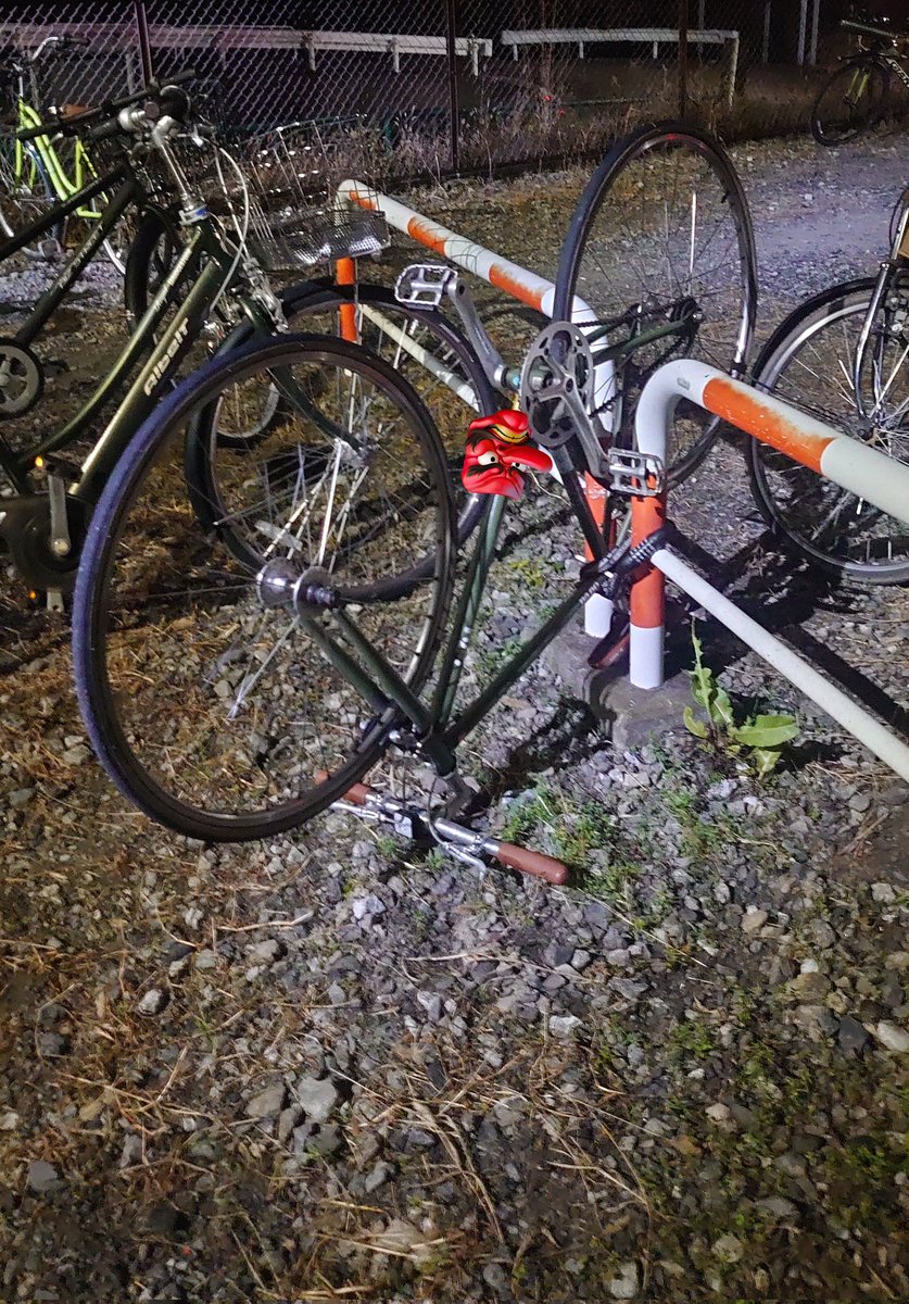 自転車泥棒よ、私の勝ちだ。
でもやりっぱなしはよくないよ。