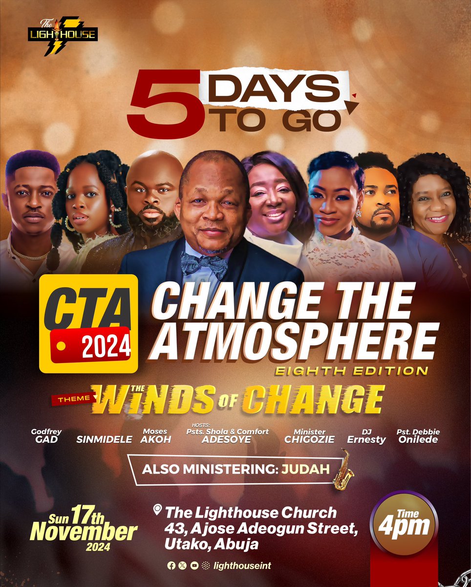 Lighthouseint's tweet image. It's 5 days to go!! 
Get ready for CTA. 
#cta #windsofchange