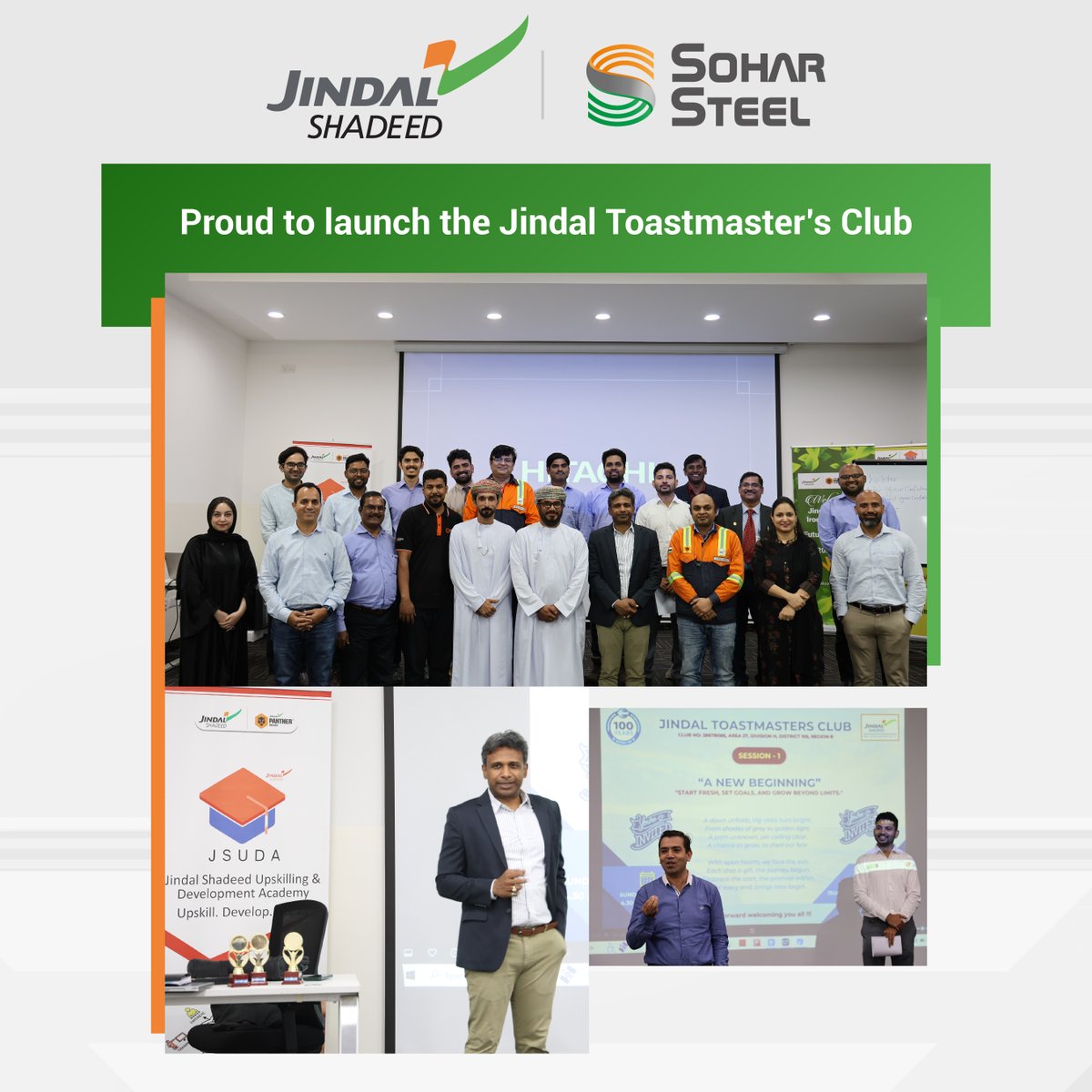 JindalSteel_Om's tweet image. We’re happy to announce #Jindal #Toastmaster's Club - dedicated to building confidence &amp;amp; refining public speaking skills. Our members now have an incredible space to practice, grow &amp;amp; achieve their communication goals through speeches, impromptu speaking and constructive feedback.