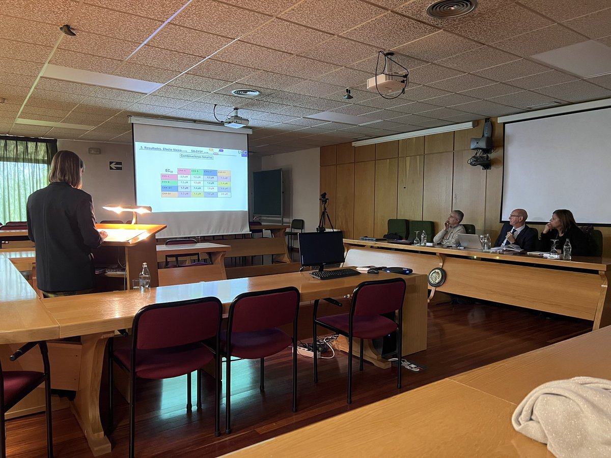 A new PhD in our group. Nadia Pérez Fuentes defended her thesis last Friday. She is funded by <a href="/beap_mar/">BEAP-MAR</a>, an <a href="/AtlanticArea/">Interreg Atlantic Area</a> project.
#farmatoxresearchgroup
<a href="/CampusTerraUSC/">Campus Terra USC</a>