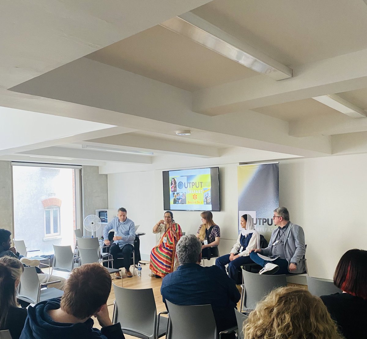 Paul Connolly (@pb_connolly) on Twitter photo 🎙️ <a href="/BeyondSkin/">Beyond Skin</a> Presents Beyond Borders - Global Music Collaboration in Northern Ireland panel underway now at <a href="/OutputBelfast/">Output Belfast</a> 🎙️ <a href="/BeyondSkin/">Beyond Skin</a> Presents Beyond Borders - Global Music Collaboration in Northern Ireland panel underway now at <a href="/OutputBelfast/">Output Belfast</a>