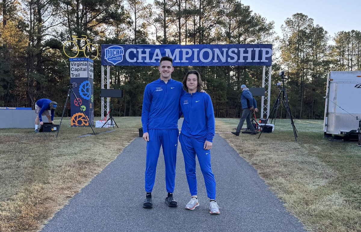 Sebastian River Alumni <a href="/colin_mcadams1/">Colin McAdams</a> and Noah McMann getting ready to run the NJCAA Men’s Half Marathon National Championship for Eastern Florida State College! We are so proud of you! #wethesharks <a href="/SRHS_SHARKS/">Sebastian River HS</a> <a href="/SRHS_Sport/">Sebastian River High School Athletics</a>