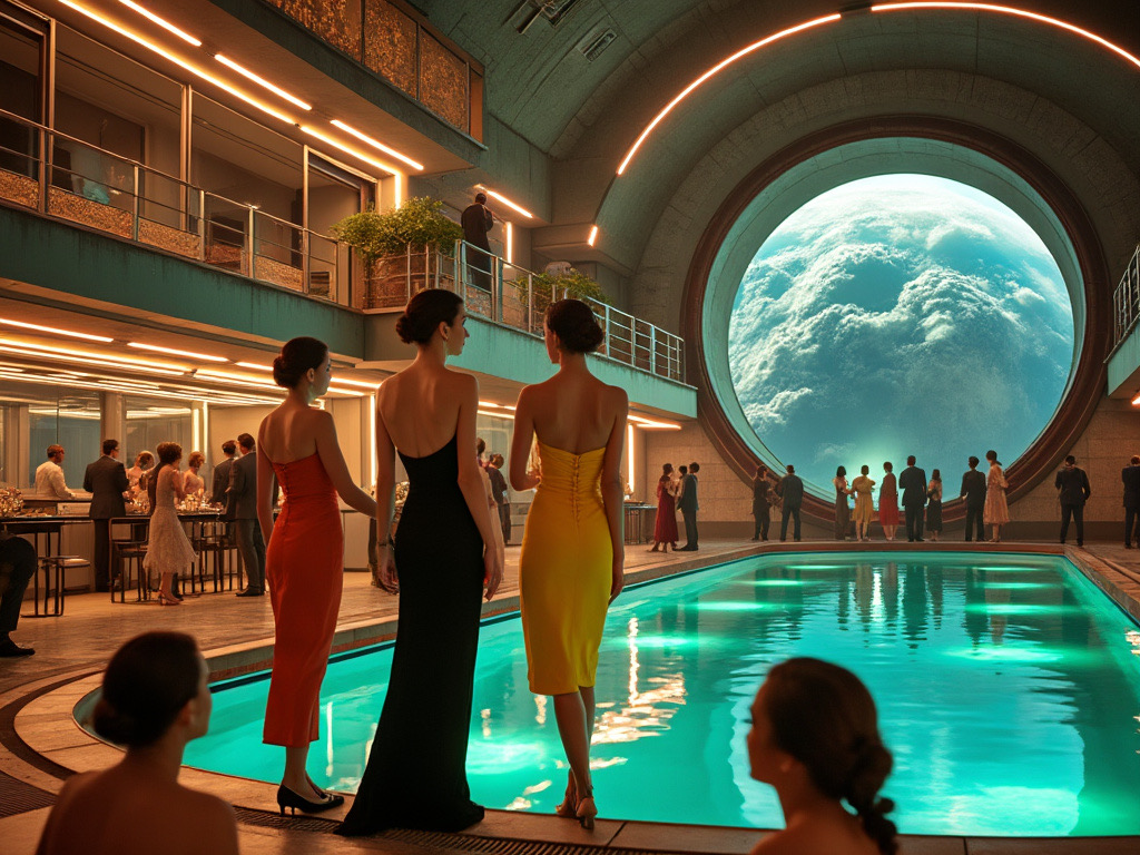 realSergeLuke's tweet photo. The Pool Party (3) #DecoParty #artdeco #Dieselpunk https://t.co/MCvk7tnd1p