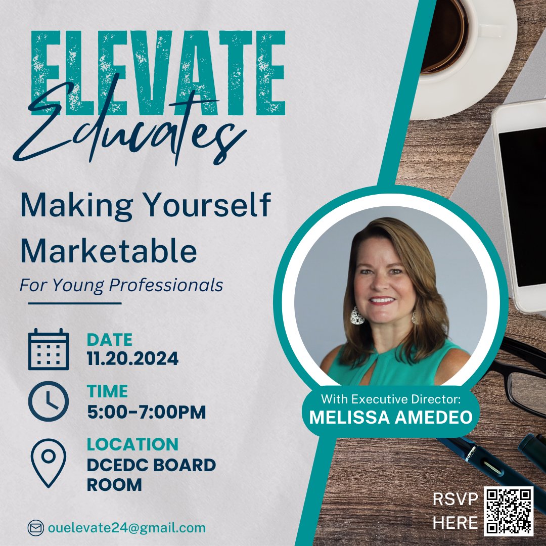 DeKalb County young professionals --Did you RSVP yet?!😱  

"Elevate Educates: Making Yourself Marketable" is next week! We will focus on equipping you with the tools and strategies needed to stand out in today's competitive job market.  

📩RSVP TODAY: form.jotform.com/242755768311058