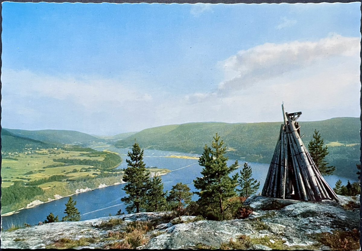 Liden. Indalsälven från Vettaberget. Pls Rtwt.